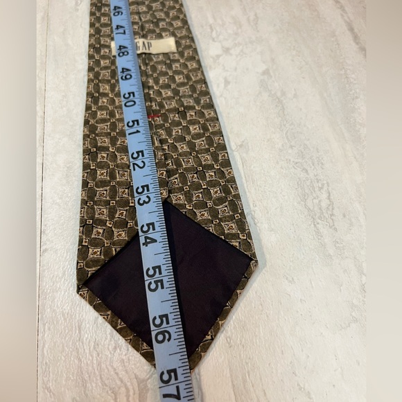 VINTAGE GAP Sage Taupe Tan Tie - Picture 6 of 6